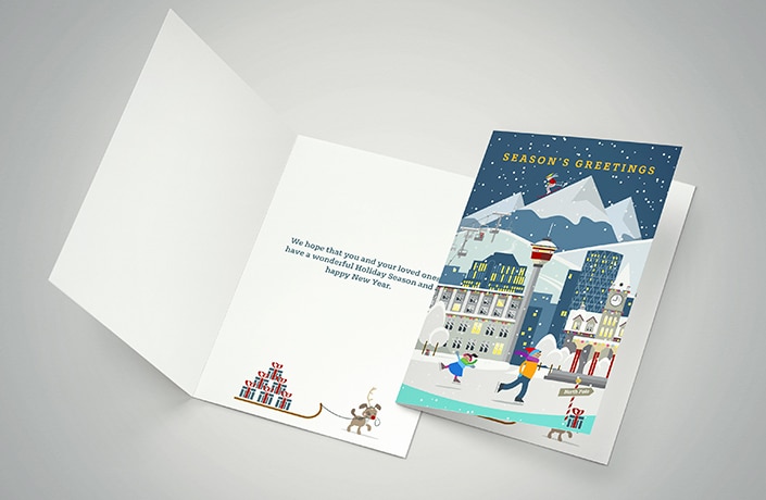 Law firm holiday card example