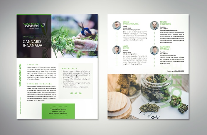 Watson Goepel brochure front and back covers