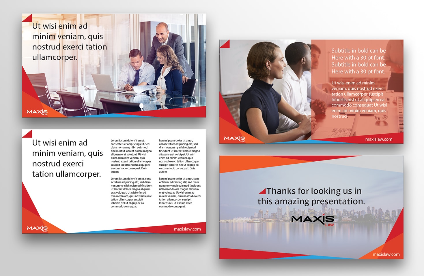 Maxis Law PowerPoint slides