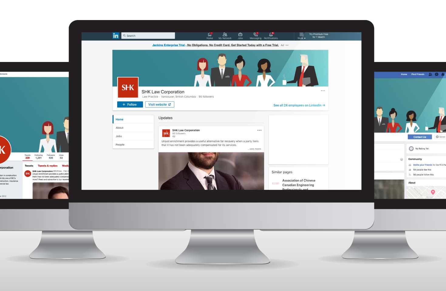 SHK law firm social media pages