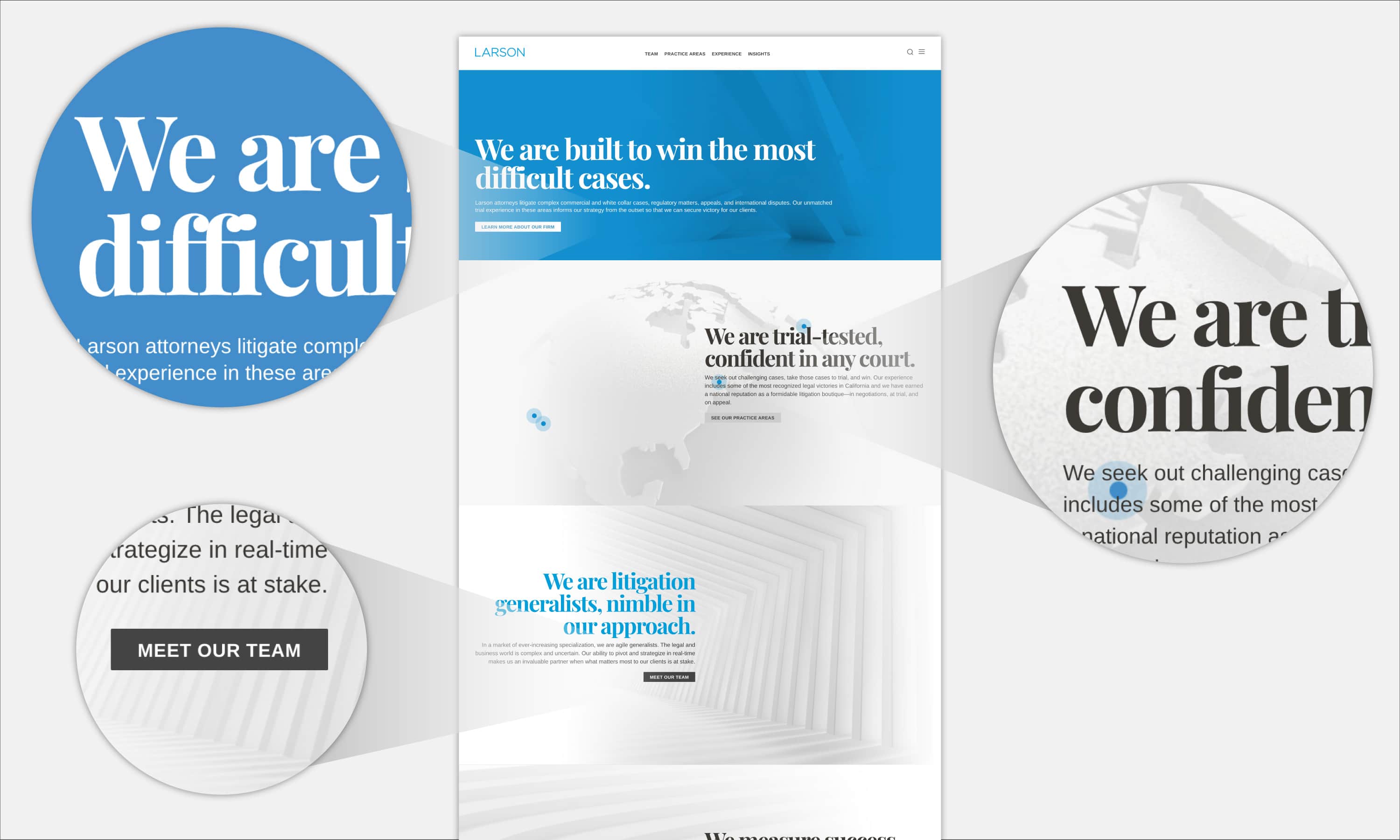 Larson LLP law firm website accessibility features