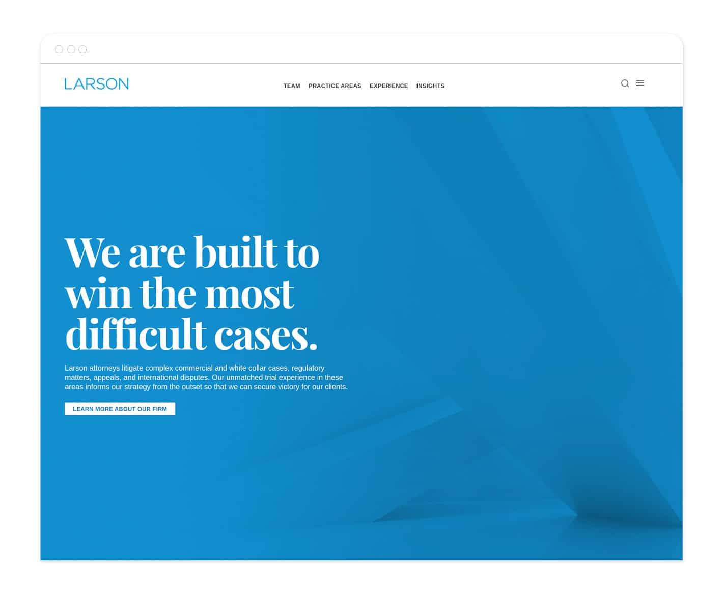 Larson LLP law firm website