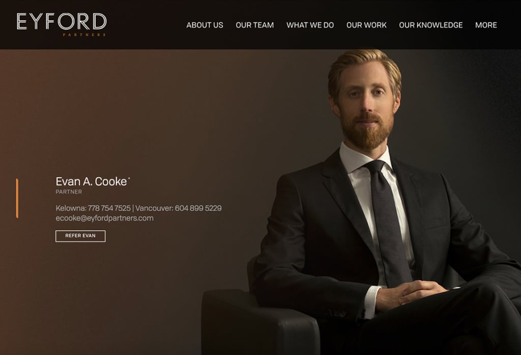 Eyford Partners law firm lawyer bio page