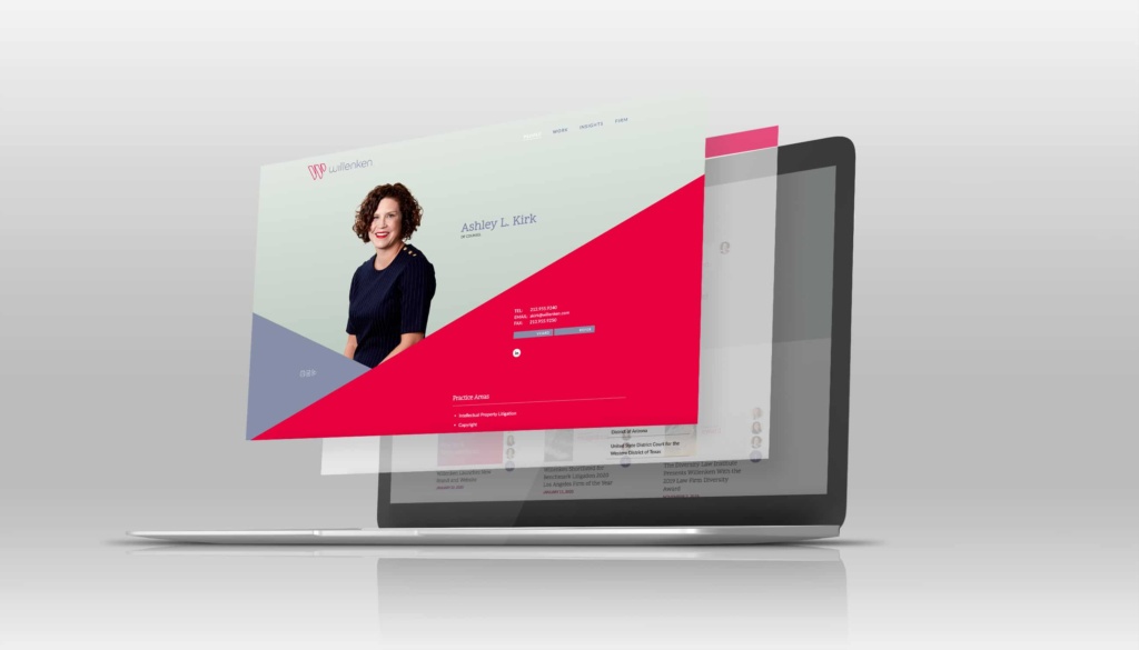 Willenken law firm website lawyer bio pages