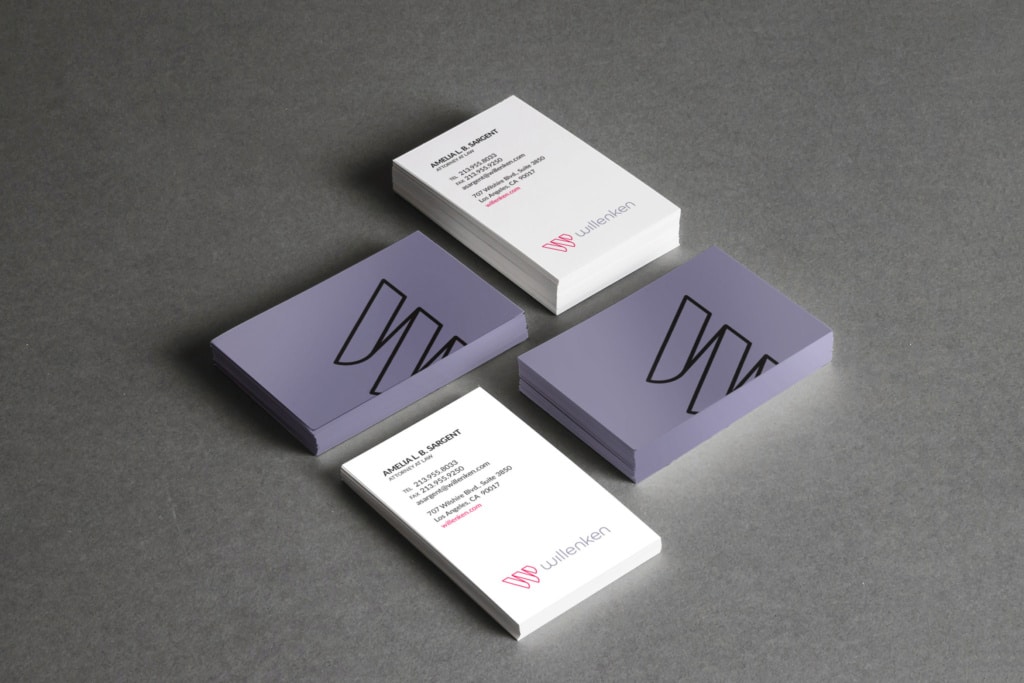 Willenken law firm business cards