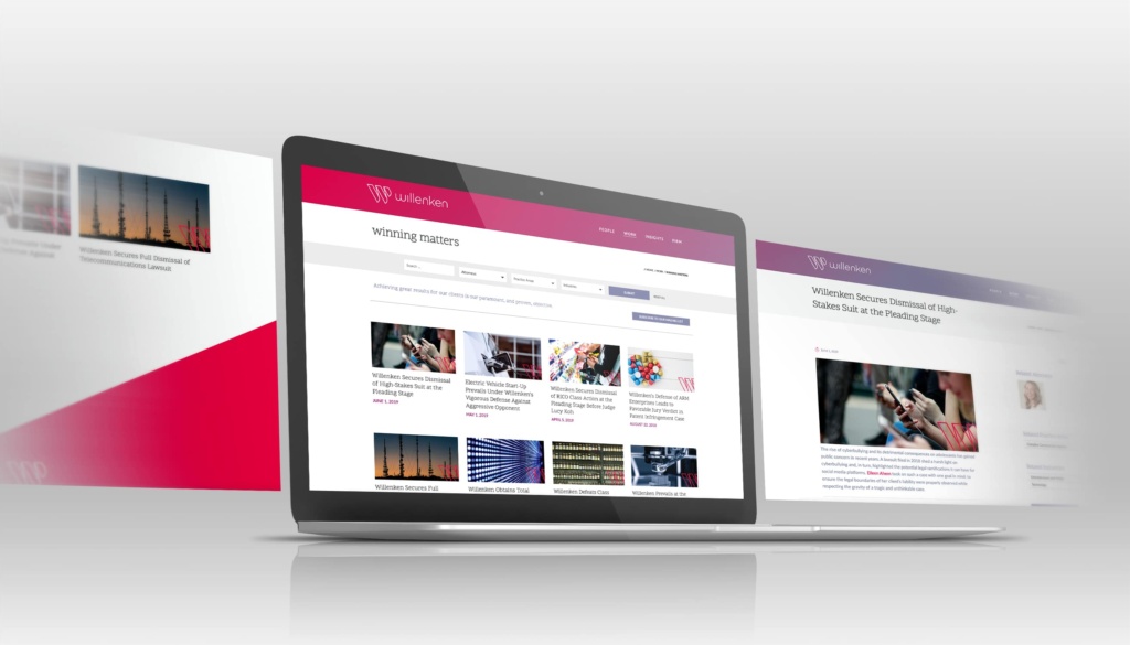 Willenken law firm website "Winning Matters" page