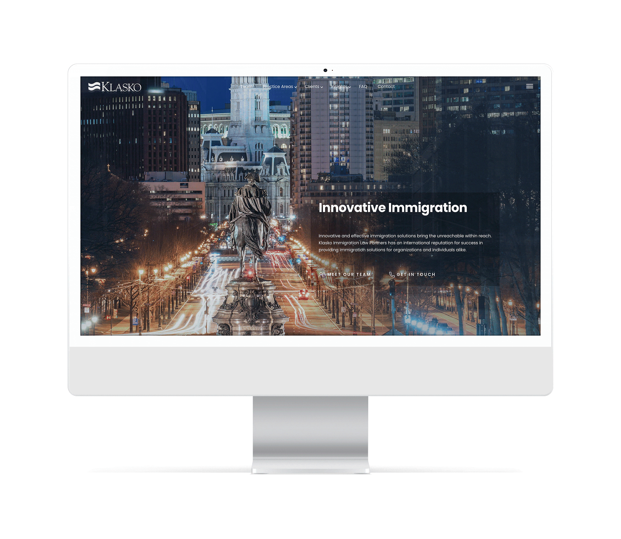 Klasko Law website home page