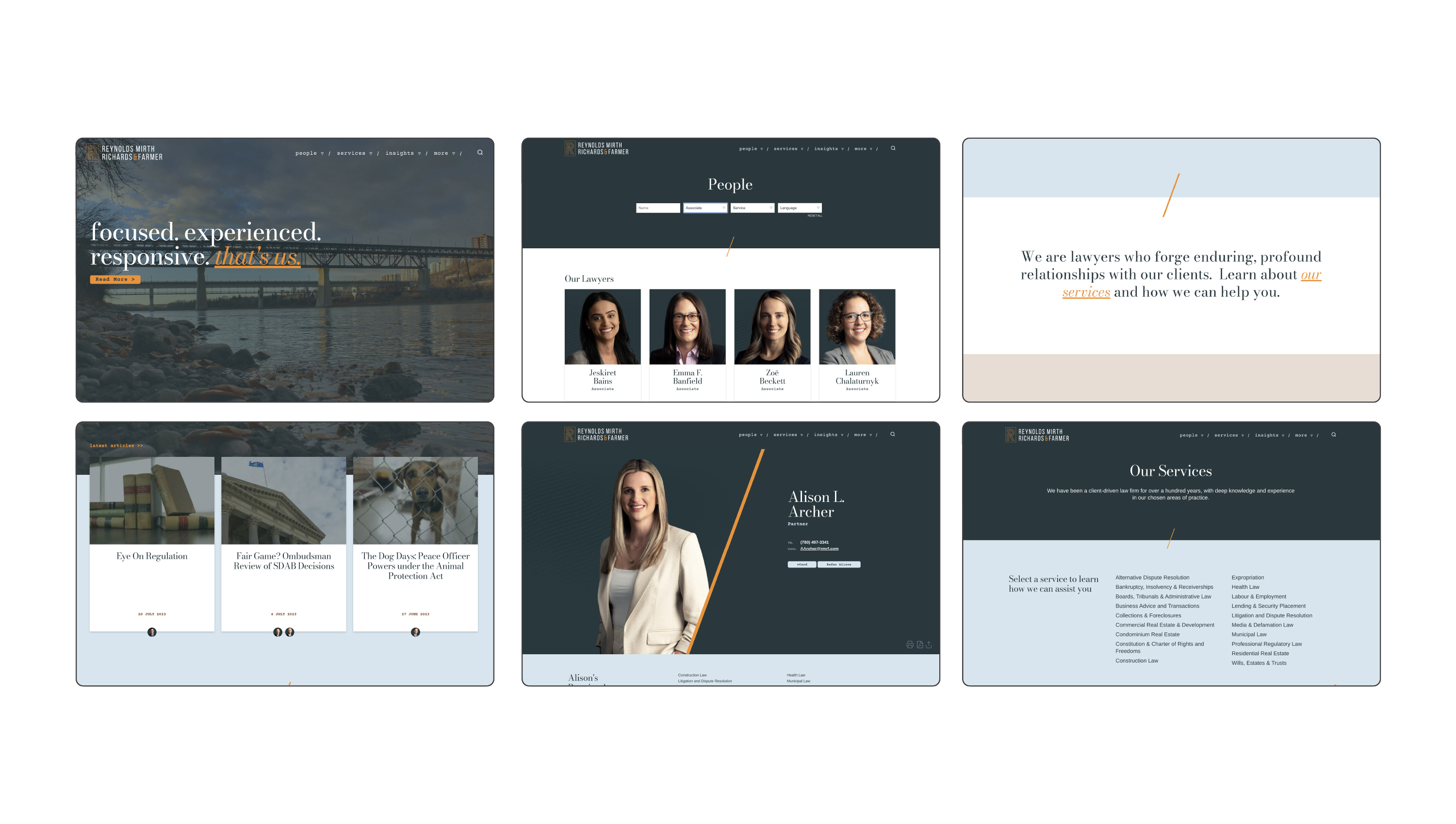 Reynolds Mirth law firm website pages
