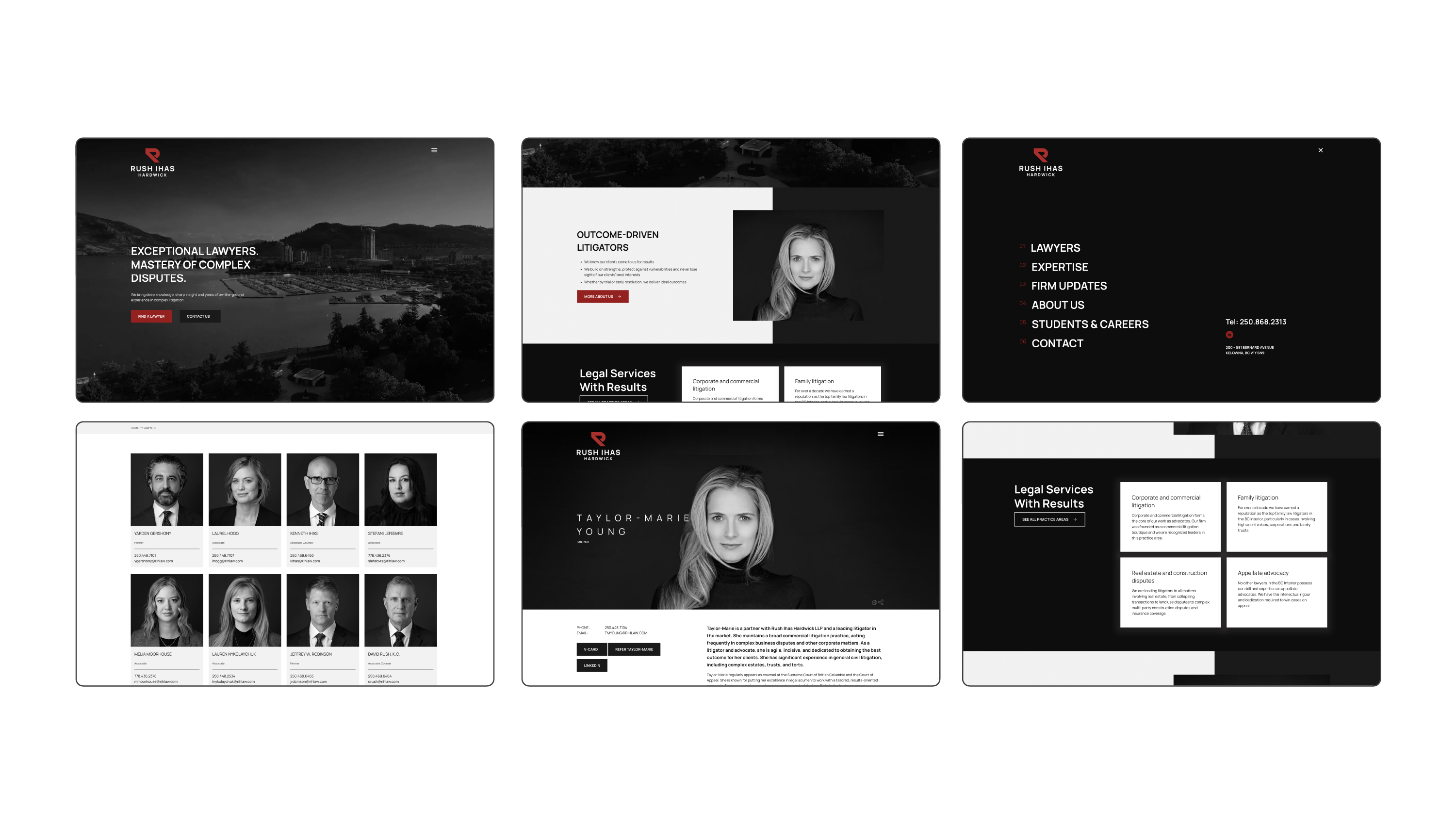 Rush Ihas website redesign - branding