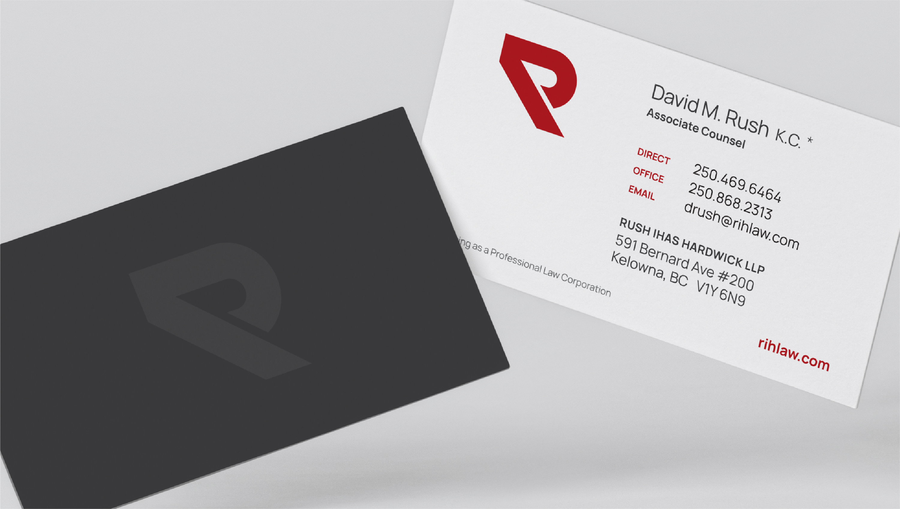 Rush Ihas redesigned business cards