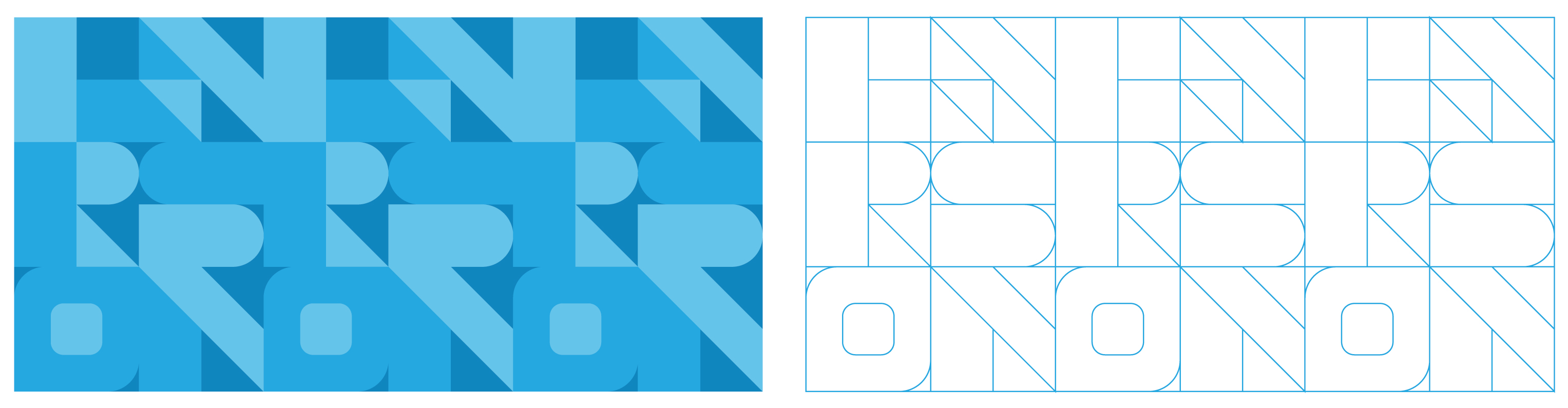 Larson law firm pattern and supporting branding element